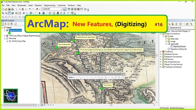 ArcMap: Create Features - Digitizing - ArcGIS Course - Urdu / Hindi - Part 16